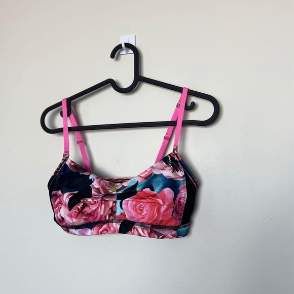 Lululemon Other - Lululemon Elegant Floral Pink and Black Bralette